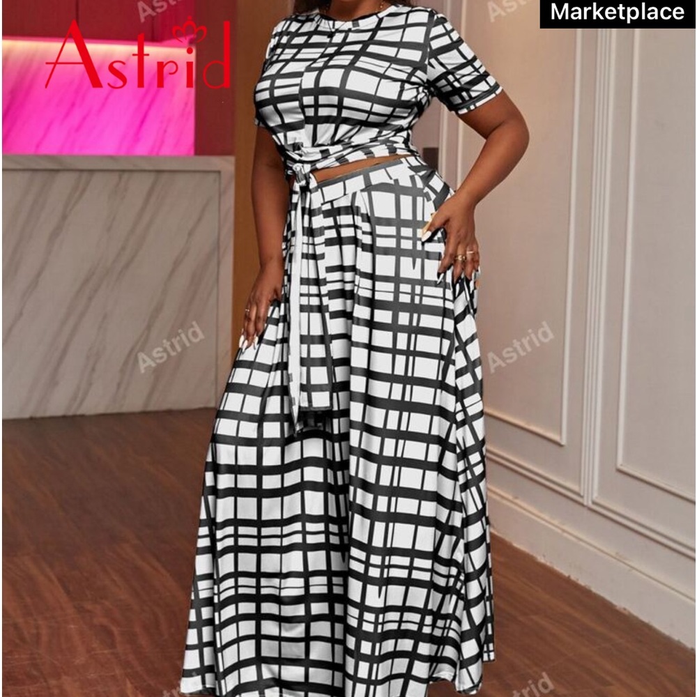 Women’s plus size 2piece  skirt set 2x
